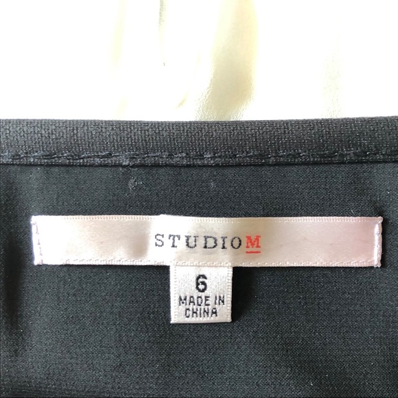 New STUDIO M skirt white hearts on black 💋 NWOT - Picture 5 of 7